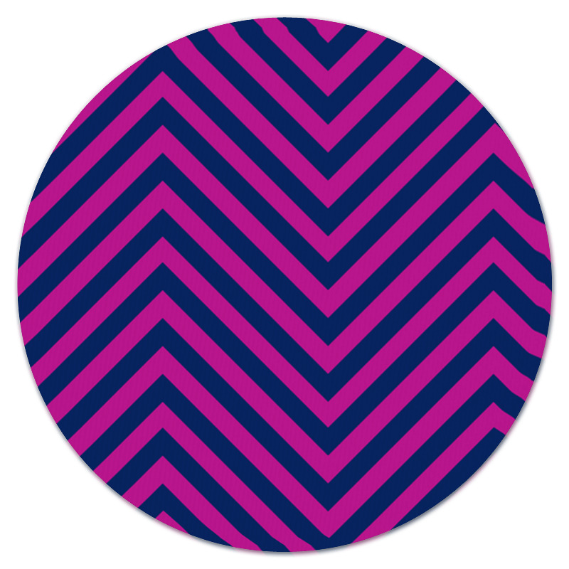 Printio Коврик для мышки (круглый) Фиолетовые полосы