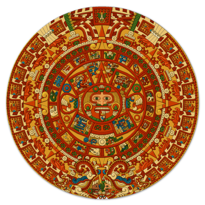 Printio Коврик для мышки (круглый) Календарь майя