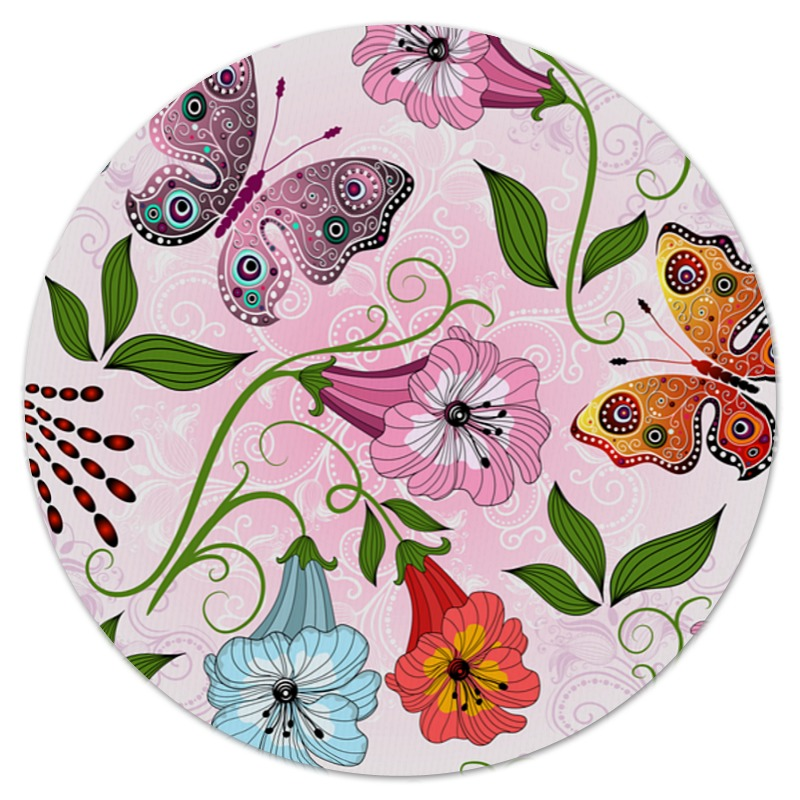 Printio Коврик для мышки (круглый) Летние цветы printio коврик для мышки сердце летние цветы