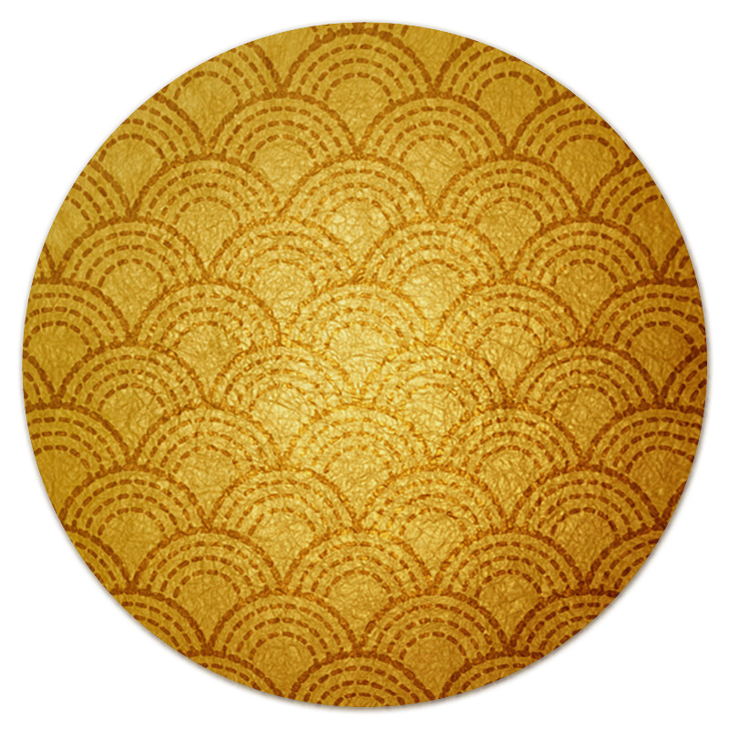 Printio Коврик для мышки (круглый) Золотой узор printio коврик для мышки круглый кружевной узор