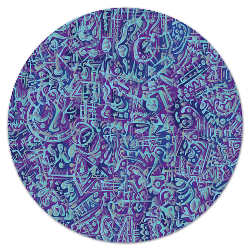 Printio Коврик для мышки (круглый) Голубое в фиолетовом printio коврик для мышки круглый стекло голубое
