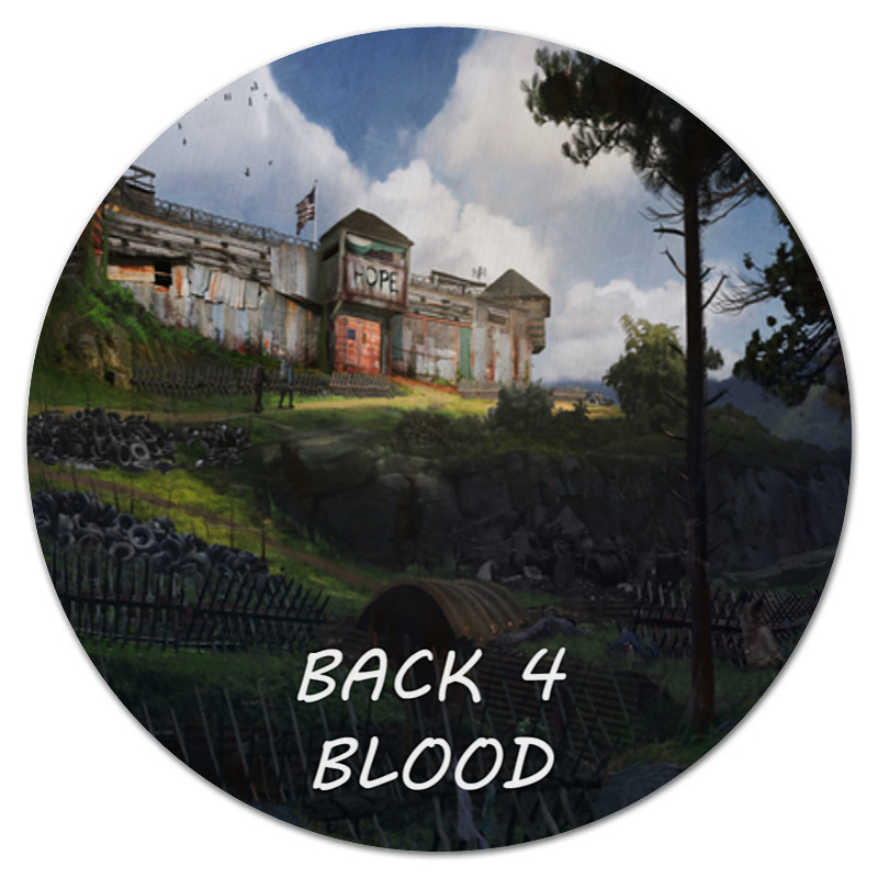 Printio Коврик для мышки (круглый) Back 4 blood ps4 игра wb back 4 blood специальное издание