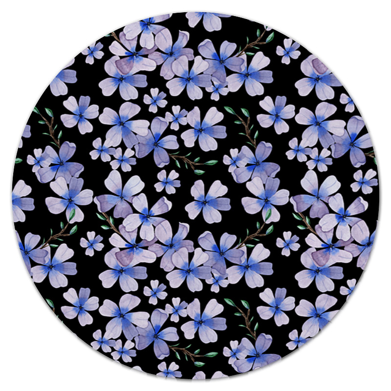 Printio Коврик для мышки (круглый) Цветочный узор printio коврик для мышки круглый цветочный узор