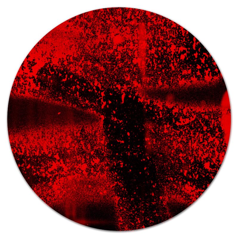 Printio Коврик для мышки (круглый) Красные брызги