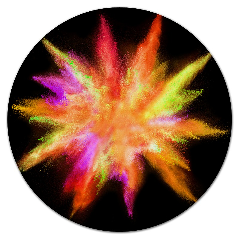 Printio Коврик для мышки (круглый) Взрыв красок printio коврик для мышки круглый взрыв красок