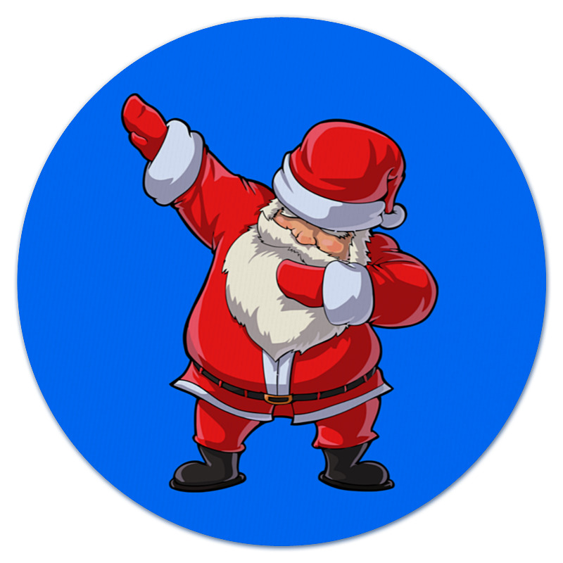 Printio Коврик для мышки (круглый) Santa dab