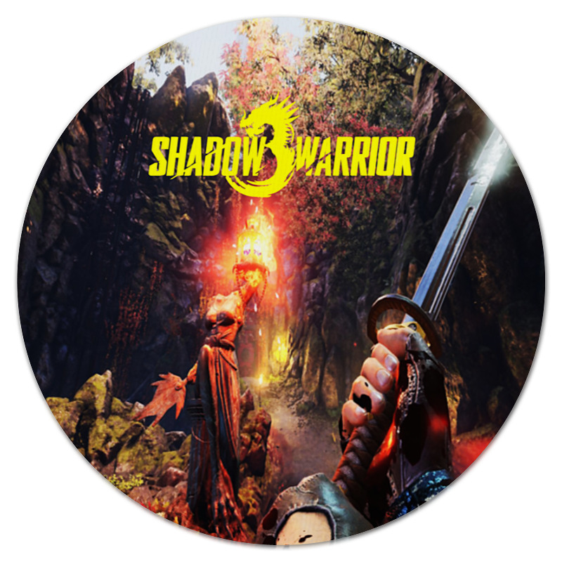 Printio Коврик для мышки (круглый) Shadow warrior 3