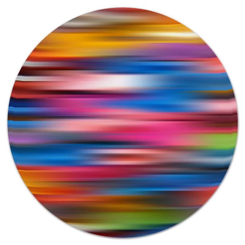 Printio Коврик для мышки (круглый) Краски радуги
