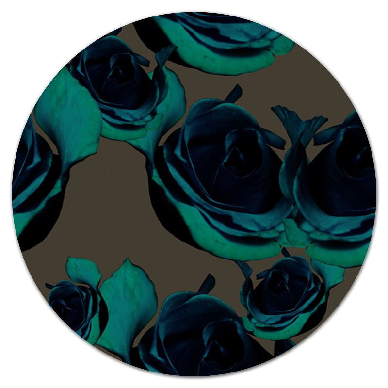 Printio Коврик для мышки (круглый) Синие розы printio коврик для мышки круглый розы в цвету