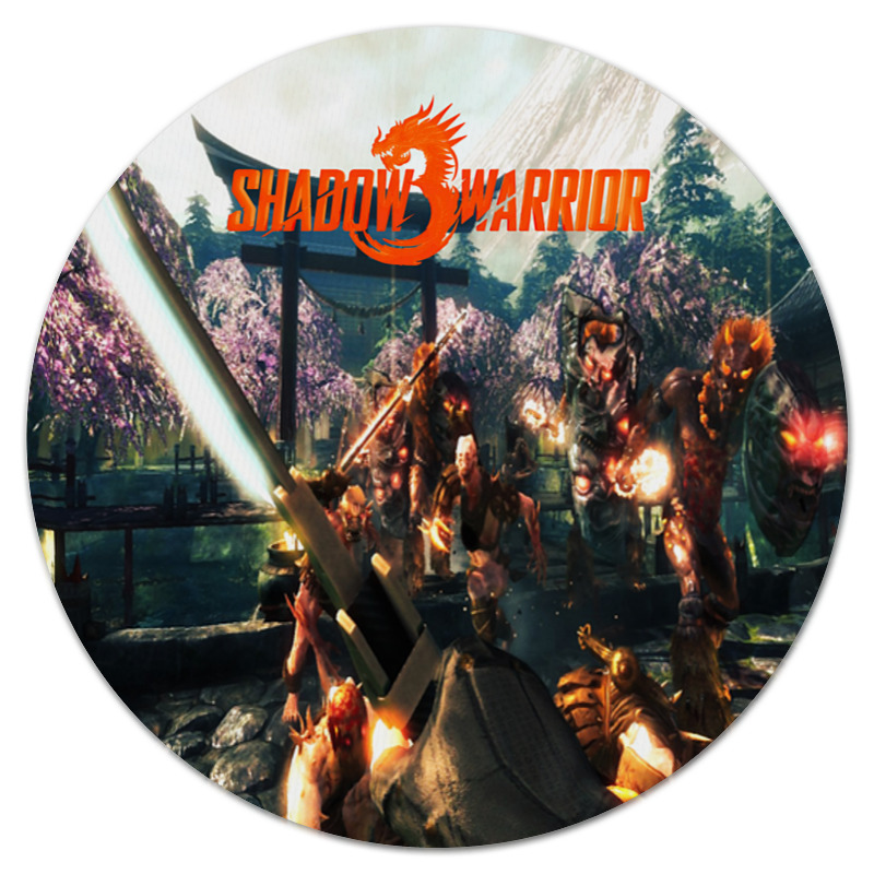 Printio Коврик для мышки (круглый) Shadow warrior 3