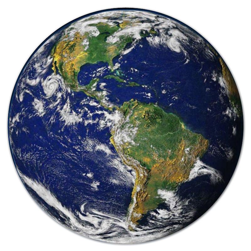 атласы и карты геомагнит магнитный географический пазл северная и южная америки Printio Коврик для мышки (круглый) Планета земля