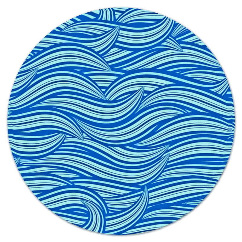 Printio Коврик для мышки (круглый) Морские волны