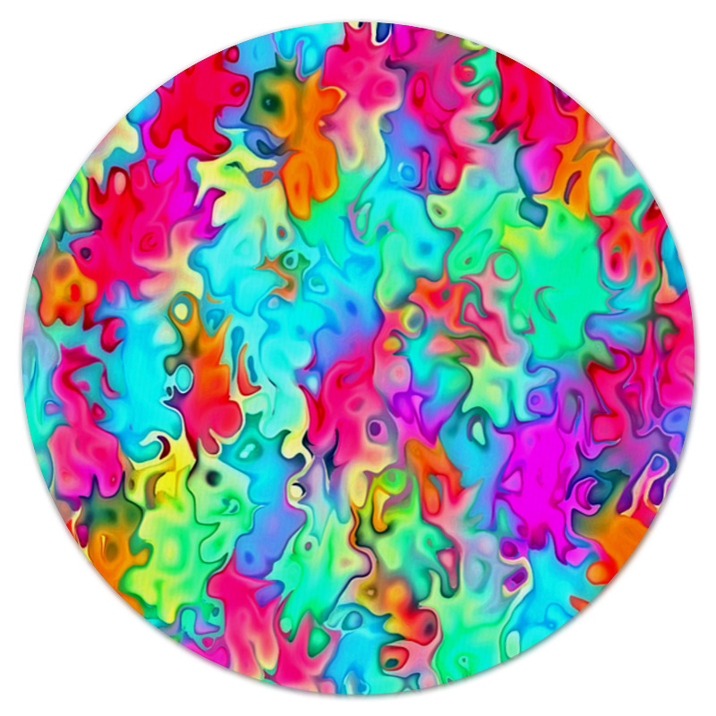 printio коврик для мышки краски на воде Printio Коврик для мышки (круглый) Краски на воде