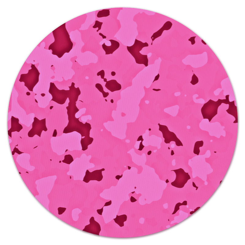 Printio Коврик для мышки (круглый) Розовый камуфляж