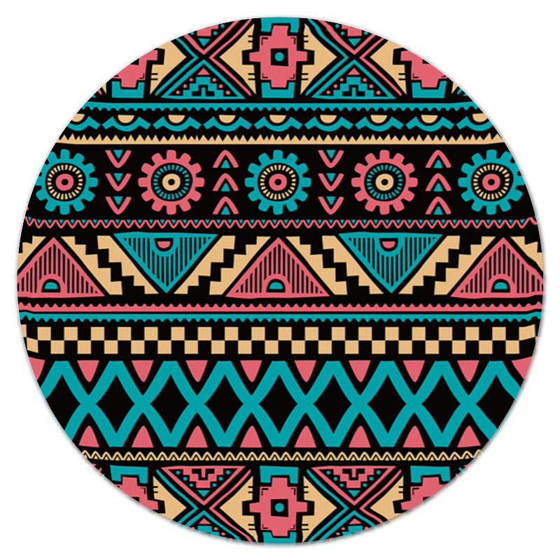 Printio Коврик для мышки (круглый) Красочный орнамент