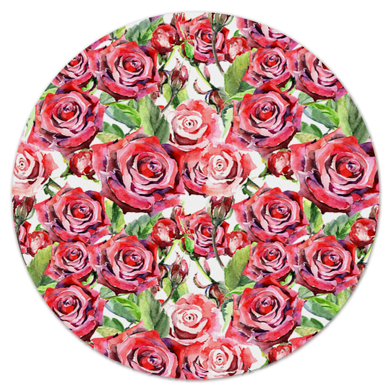Printio Коврик для мышки (круглый) Сад роз