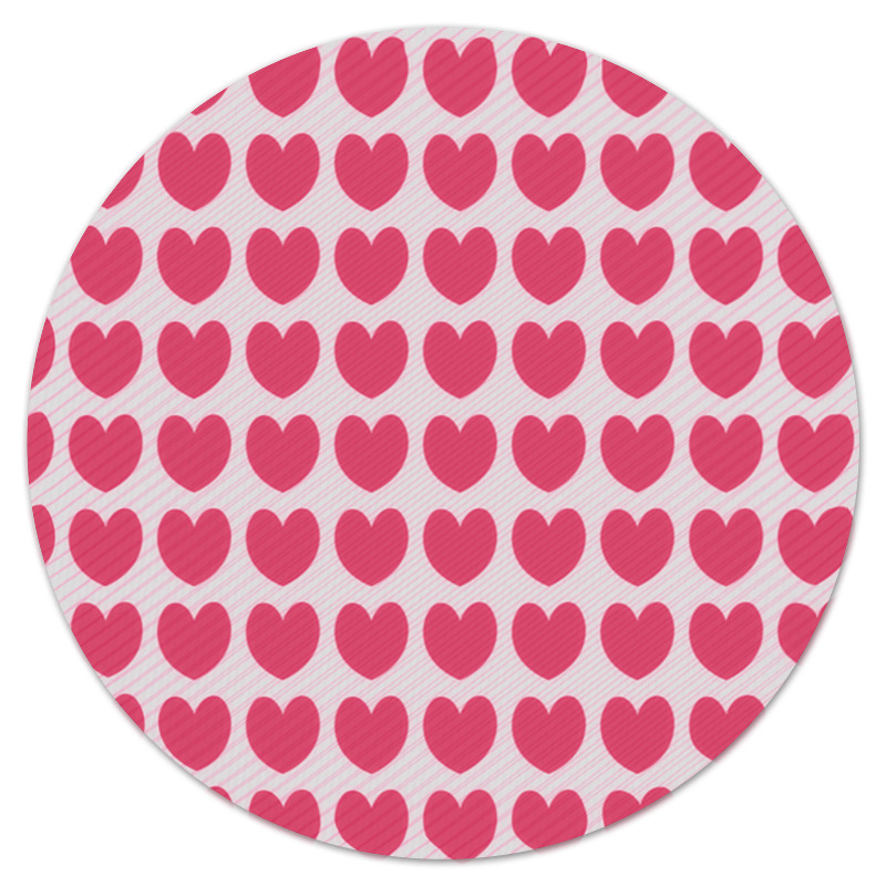 Printio Коврик для мышки (круглый) Розовое сердце printio коврик для мышки круглый огненное сердце