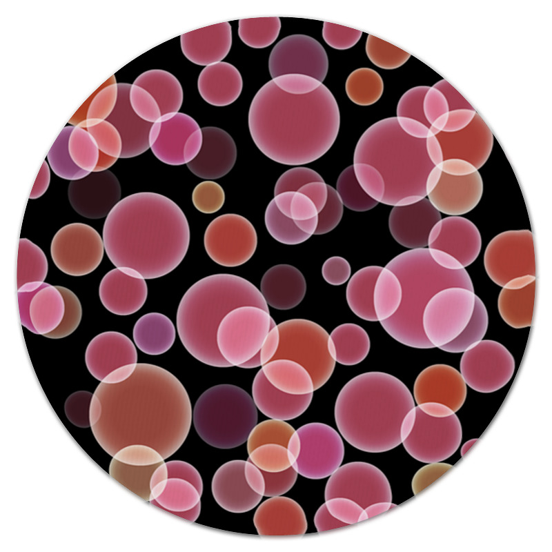 Printio Коврик для мышки (круглый) Розовые круги printio коврик для мышки разноцветные круги
