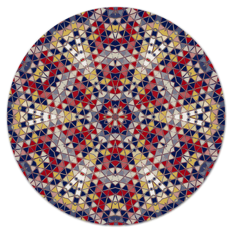 Printio Коврик для мышки (круглый) Цветная мозаика