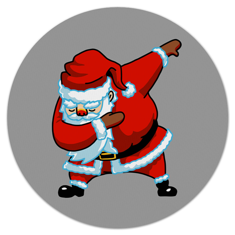 Printio Коврик для мышки (круглый) Dabbing santa printio коврик для мышки dabbing santa