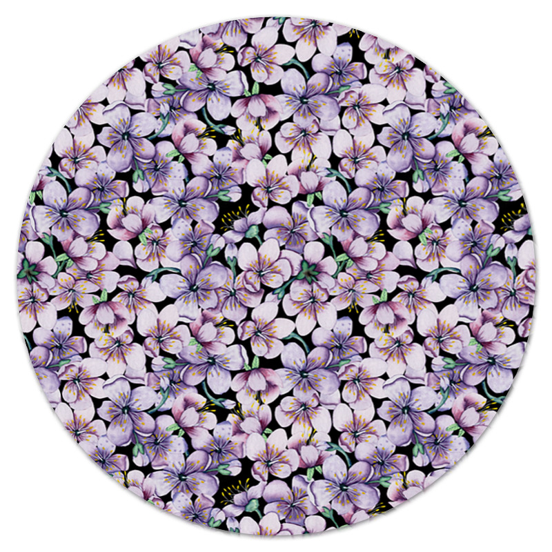 Printio Коврик для мышки (круглый) Цветочный узор printio коврик для мышки круглый цветочный узор