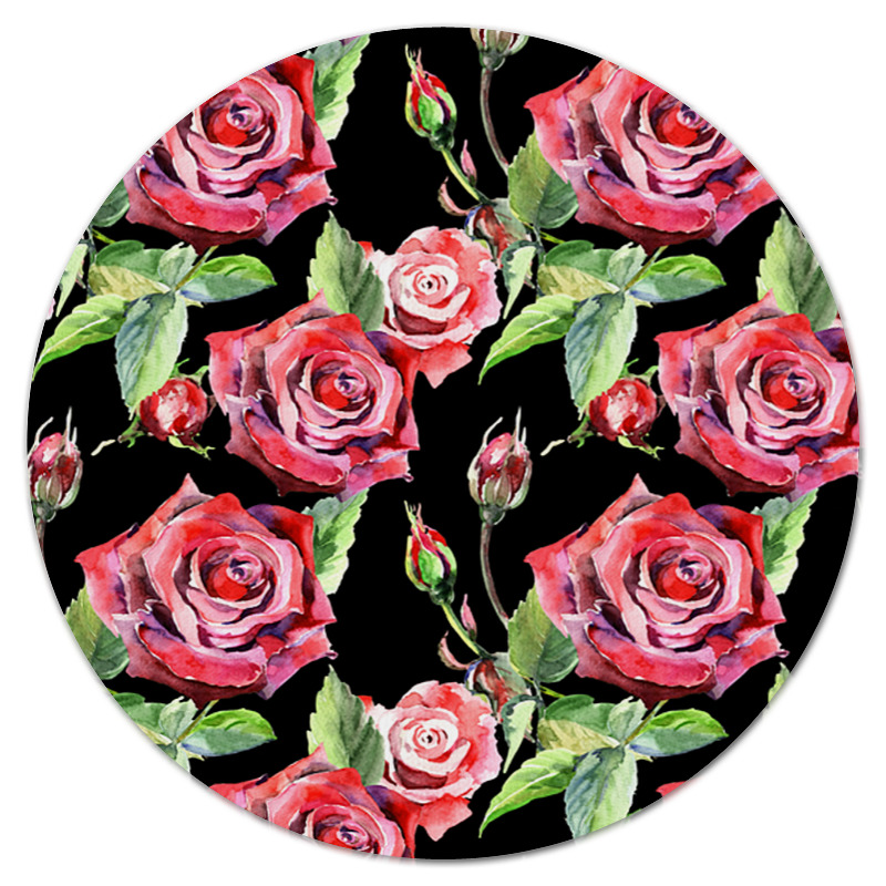 printio коврик для мышки букет роз Printio Коврик для мышки (круглый) Букет роз