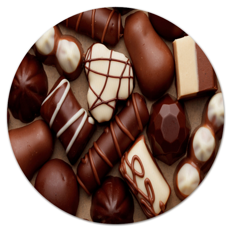 Printio Коврик для мышки (круглый) Шоколад