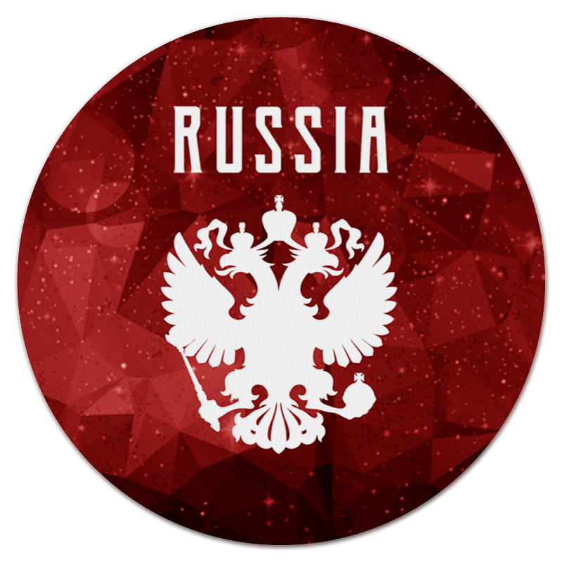 Printio Коврик для мышки (круглый) герб россии