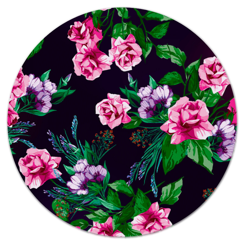 Printio Коврик для мышки (круглый) Розы в цвету printio коврик для мышки круглый розы в цвету