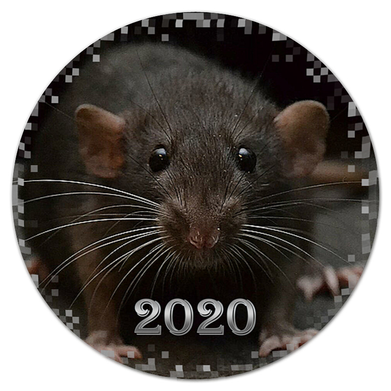 Printio Коврик для мышки (круглый) Год крысы printio коврик для мышки круглый год крысы