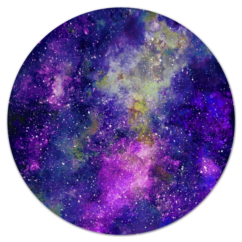 Printio Коврик для мышки (круглый) Фиолетовый космос