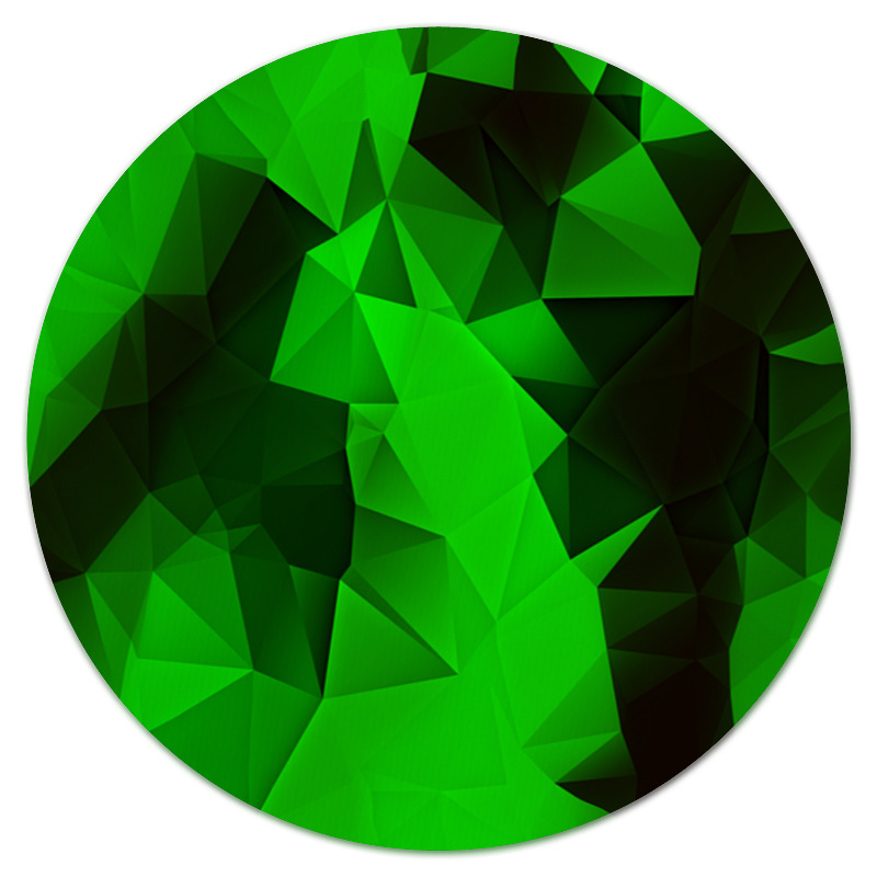 Printio Коврик для мышки (круглый) Зеленые стекла