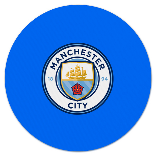 Заказать коврик для мышки в Москве. Коврик для мышки (круглый) Manchester City от THE_NISE  - готовые дизайны и нанесение принтов.
