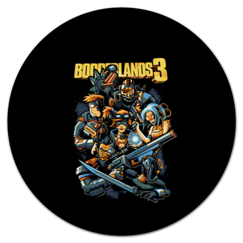 Заказать коврик для мышки в Москве. Коврик для мышки (круглый) Borderlands от geekbox - готовые дизайны и нанесение принтов.