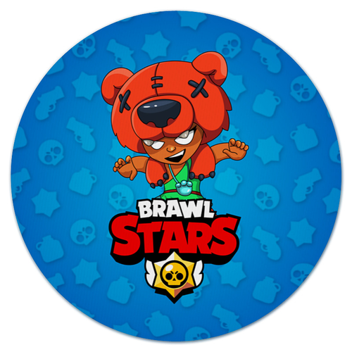 Заказать коврик для мышки в Москве. Коврик для мышки (круглый) BRAWL STARS NITA от geekbox - готовые дизайны и нанесение принтов.