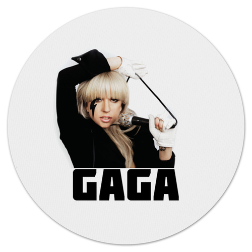 Заказать коврик для мышки в Москве. Коврик для мышки (круглый) Lady Gaga от THE_NISE  - готовые дизайны и нанесение принтов.