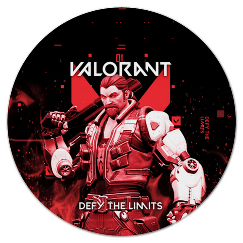 Заказать коврик для мышки в Москве. Коврик для мышки (круглый) VALORANT BREACH от geekbox - готовые дизайны и нанесение принтов.