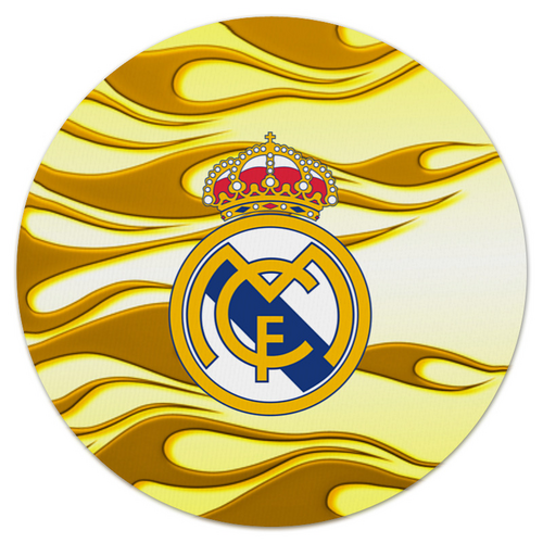 Заказать коврик для мышки в Москве. Коврик для мышки (круглый) Real Madrid от THE_NISE  - готовые дизайны и нанесение принтов.