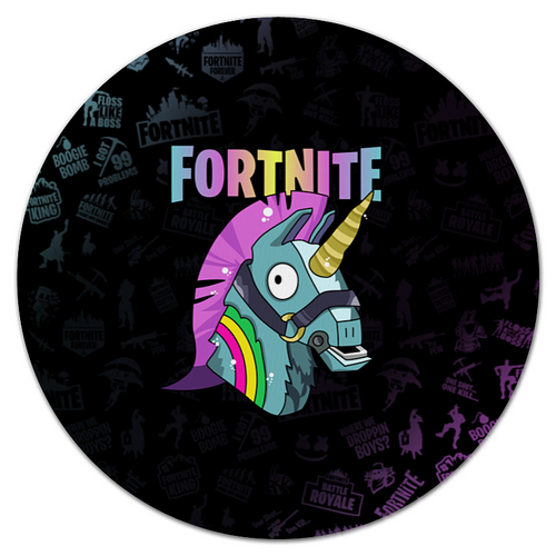 Заказать коврик для мышки в Москве. Коврик для мышки (круглый) FORTNITE от geekbox - готовые дизайны и нанесение принтов.