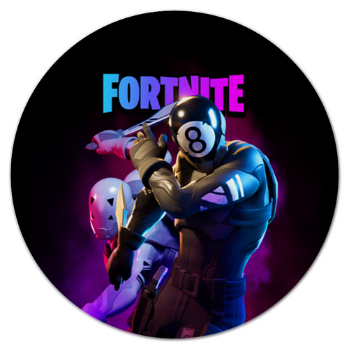 Заказать коврик для мышки в Москве. Коврик для мышки (круглый) FORTNITE от geekbox - готовые дизайны и нанесение принтов.