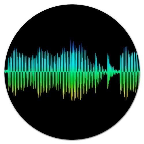Заказать коврик для мышки в Москве. Коврик для мышки (круглый) Звуковая волна от THE_NISE  - готовые дизайны и нанесение принтов.