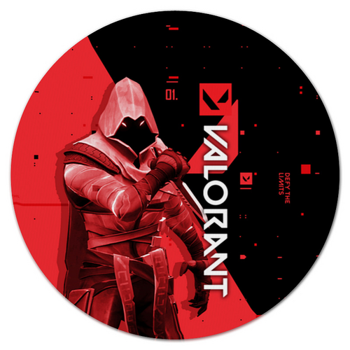 Заказать коврик для мышки в Москве. Коврик для мышки (круглый) VALORANT OMEN  от geekbox - готовые дизайны и нанесение принтов.