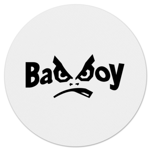 Заказать коврик для мышки в Москве. Коврик для мышки (круглый) Bad Boy от DESIGNER   - готовые дизайны и нанесение принтов.