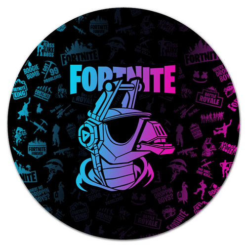 Заказать коврик для мышки в Москве. Коврик для мышки (круглый) Fortnite, DJ Yonder от geekbox - готовые дизайны и нанесение принтов.