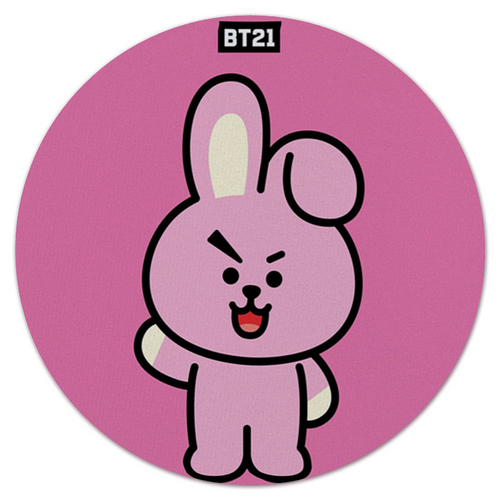 Заказать коврик для мышки в Москве. Коврик для мышки (круглый) BT21 COOKY от alina.nersesyan.23@gmail.com - готовые дизайны и нанесение принтов.