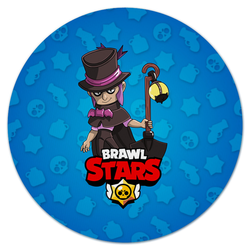 Заказать коврик для мышки в Москве. Коврик для мышки (круглый) BRAWL STARS MORTIS от geekbox - готовые дизайны и нанесение принтов.