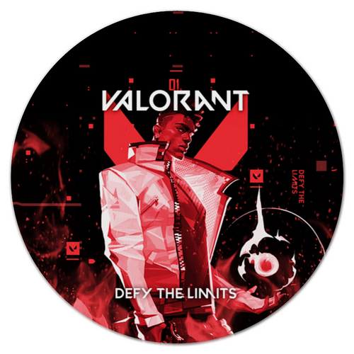 Заказать коврик для мышки в Москве. Коврик для мышки (круглый) VALORANT PHOENIX от geekbox - готовые дизайны и нанесение принтов.