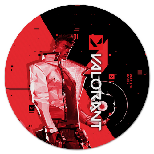 Заказать коврик для мышки в Москве. Коврик для мышки (круглый) VALORANT PHOENIX от geekbox - готовые дизайны и нанесение принтов.
