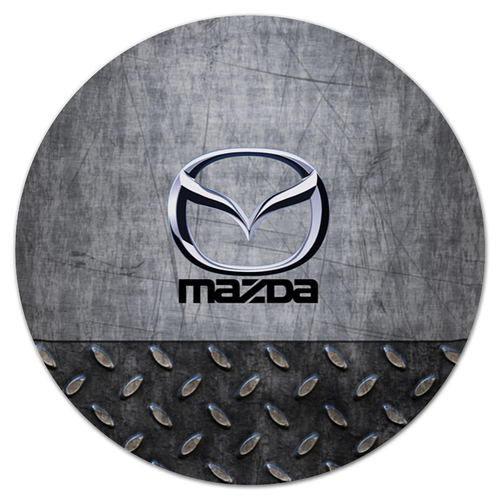 Заказать коврик для мышки в Москве. Коврик для мышки (круглый) Mazda от THE_NISE  - готовые дизайны и нанесение принтов.