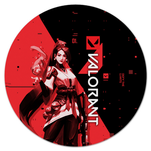 Заказать коврик для мышки в Москве. Коврик для мышки (круглый) VALORANT SAGE от geekbox - готовые дизайны и нанесение принтов.